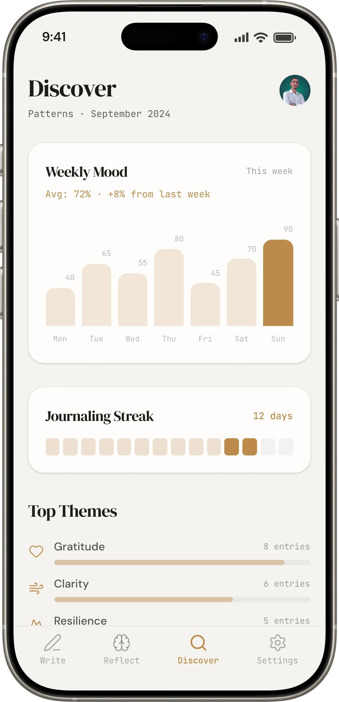 Kinto Discover screen